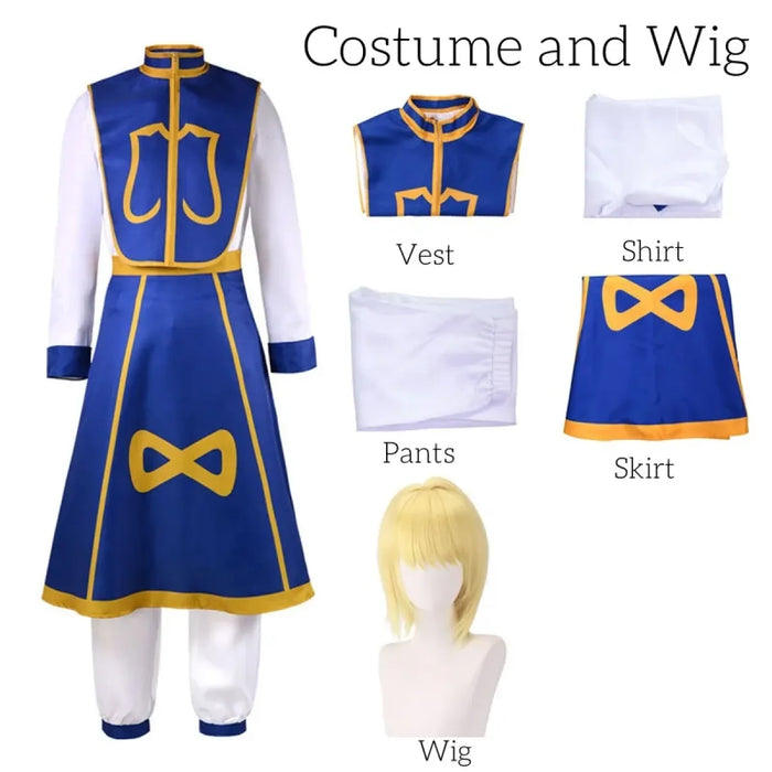 Kurapika Cosplay Costume – Hunter x Hunter Outfit with Wig & Chains - for just $41.95! 