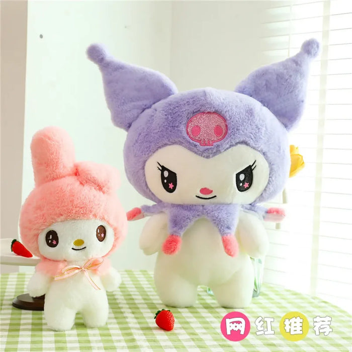 55cm Kawaii My Melody & Kuromi Plush Dolls – Sanrio Stuffed Toy Gift - for just $22.95! 