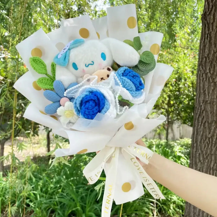 Kuromi Plush Flower Bouquet – Kawaii Handmade Gift for Valentine - for just $26.95! 