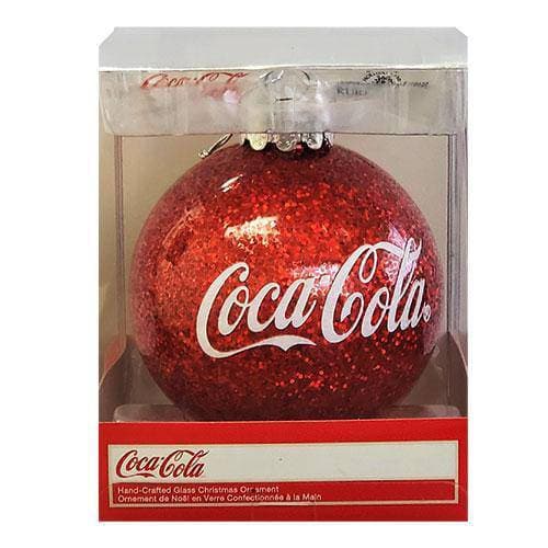 Kurt Adler - Coca-Cola Glittered 3-Inch Glass Ball - Just $12.14! Shop now at Retro Gaming of Denver