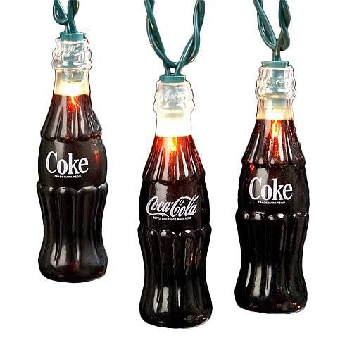 Kurt Adler - Coca-Cola Plastic Coke Bottle Party Lights Set - for just $32.67! 