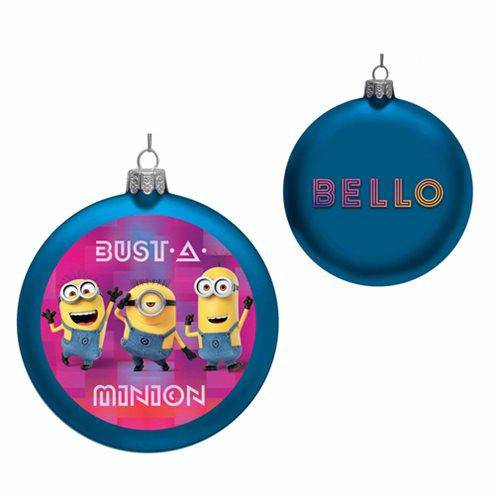 Kurt Adler - Despicable Me 3 - Minions 4 1/2-Inch Glass Disc Ornament - Just $14.06! Shop now at Retro Gaming of Denver