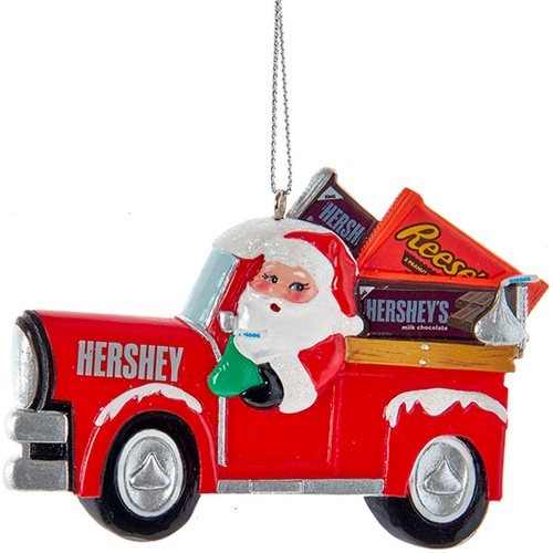 Kurt Adler - Hershey's Santa Claus Pick-Up Truck 2 1/2-Inch Resin Ornament - Just $8.74! Shop now at Retro Gaming of Denver