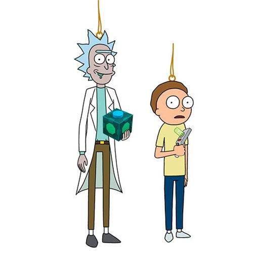 Kurt Adler - Rick and Morty Blowmold Figural Ornament - set of 2 - Just $14.64! Shop now at Retro Gaming of Denver