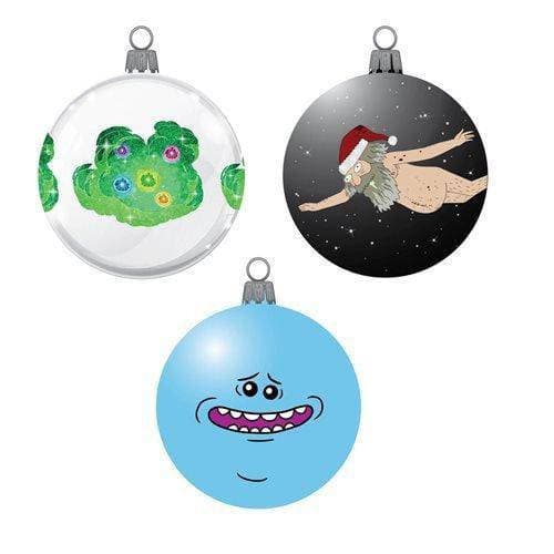 Kurt Adler - Rick and Morty Decal 3 1/7" Ornament - Set of 3 - Just $34! Shop now at Retro Gaming of Denver