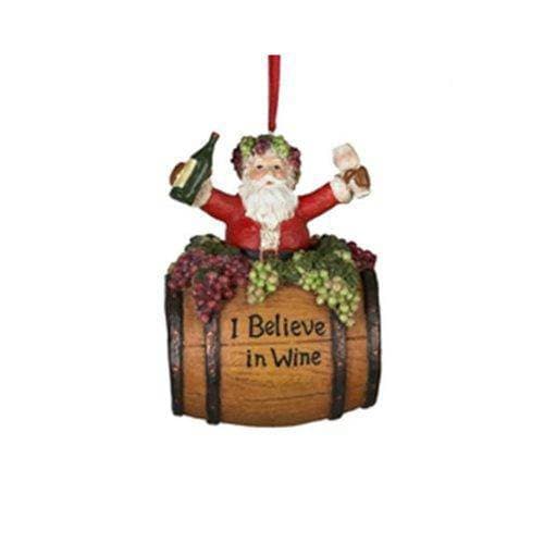 Kurt Adler - Santa Wine Barrel 4" Resin Ornament - Just $12.52! Shop now at Retro Gaming of Denver