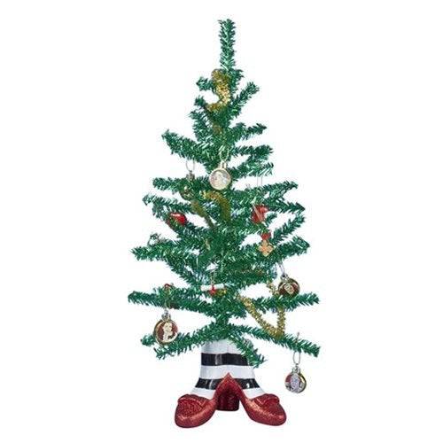 Kurt Adler - The Wizard of Oz Witch Legs 18-Inch Mini Tinsel Tree - Just $57.16! Shop now at Retro Gaming of Denver