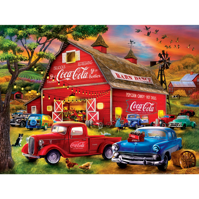 Coca-Cola - Barn Dance 300 Piece EZ Grip Jigsaw Puzzle - Just $14.99! Shop now at Retro Gaming of Denver