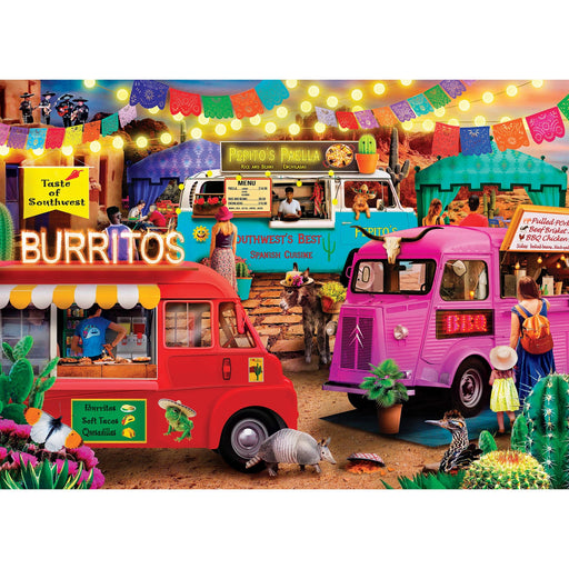 Food Truck Roundup - Taste of the Southwest 1000 Piece Jigsaw Puzzle - Just $16.99! Shop now at Retro Gaming of Denver