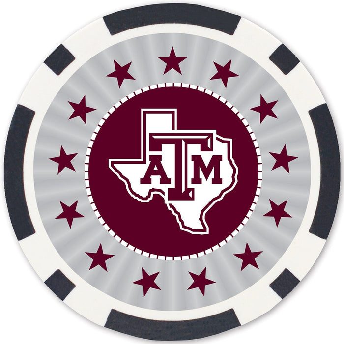 Texas A&M Aggies 100 Piece Poker Chips - for just $29.99! 