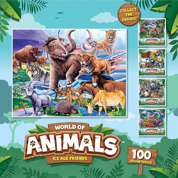 World of Animals - Ice Age Friends 100 Piece Jigsaw Puzzle - for just $9.99! 
