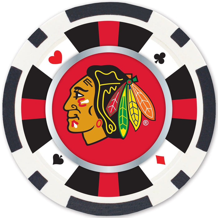 Chicago Blackhawks 100 Piece Poker Chips - for just $14.99! 
