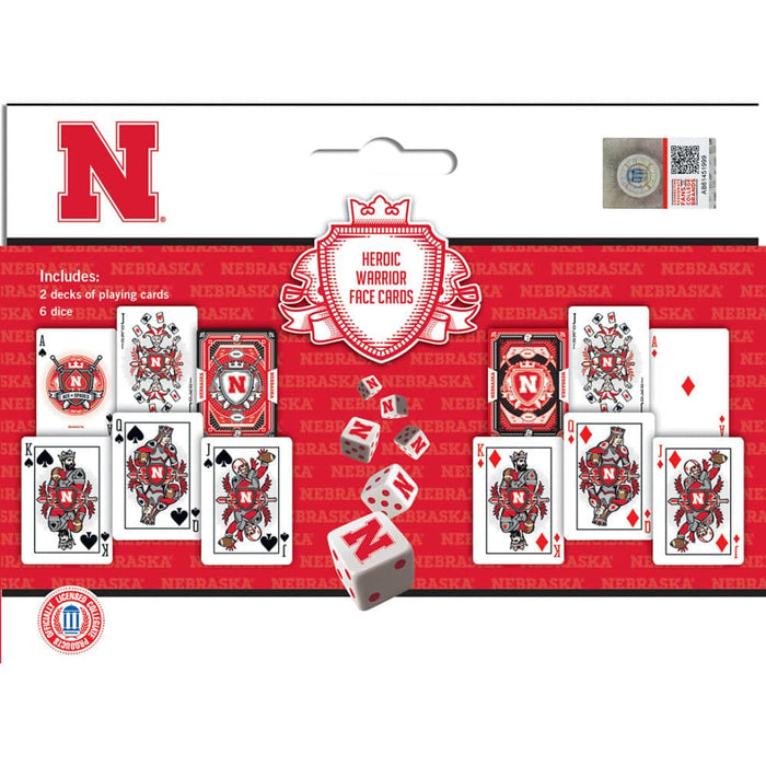 Nebraska Cornhuskers - 2-Pack Playing Cards & Dice Set - for just $19.99! 