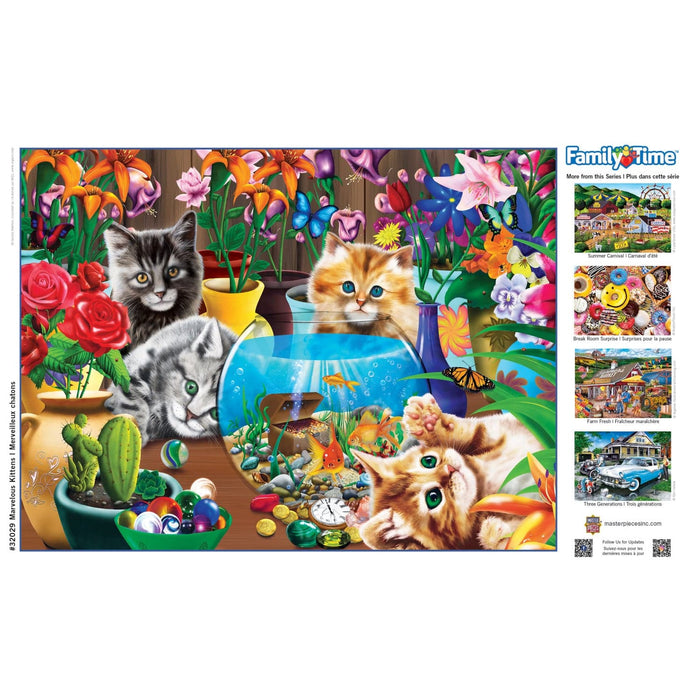 Family Time - Marvelous Kittens 400 Piece Jigsaw Puzzle - for just $7.99! 