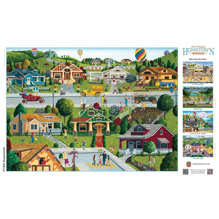 Hometown Gallery - Bungalowville 1000 Piece Jigsaw Puzzle - for just $16.99! 