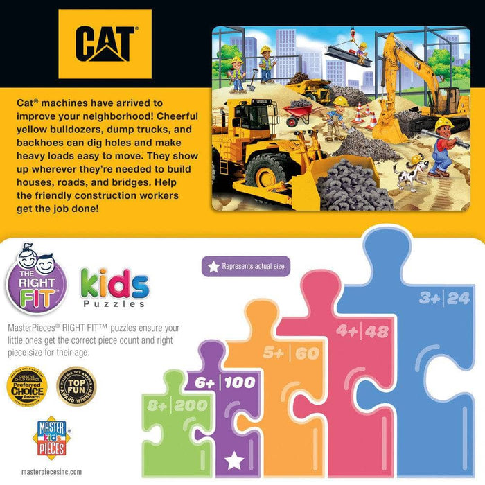 CAT - Building Time 100 Piece Jigsaw Puzzle - for just $12.99! 