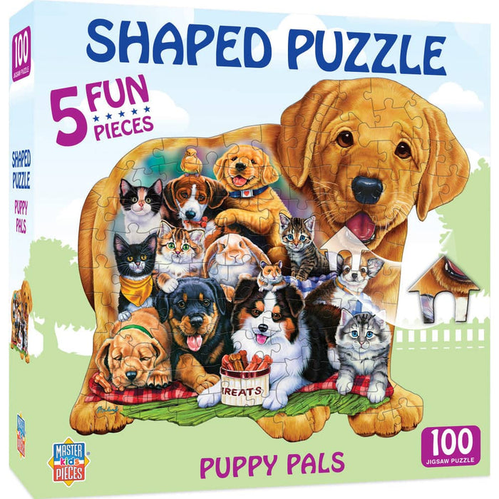 Puppy Pals - 100 Piece Shaped Jigsaw Puzzle - for just $12.99! 
