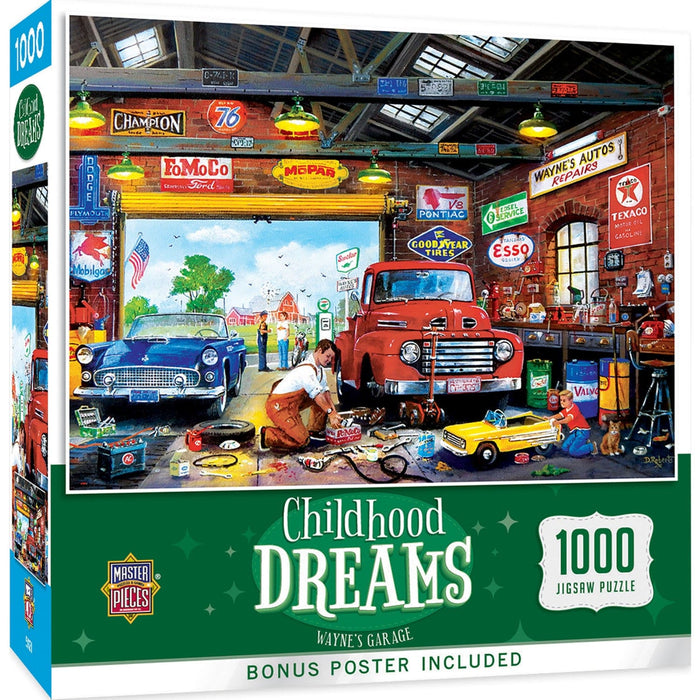 Childhood Dreams - Wayne's Garage 1000 Piece Jigsaw Puzzle - for just $16.99! 