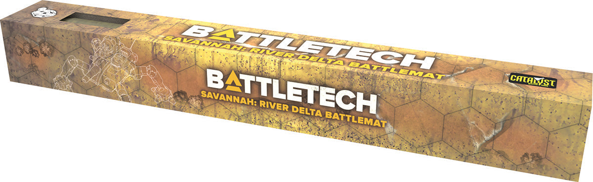 Battletech - Savannah Large Lakes/Box Canyon Battlemat - for just $39.99! 