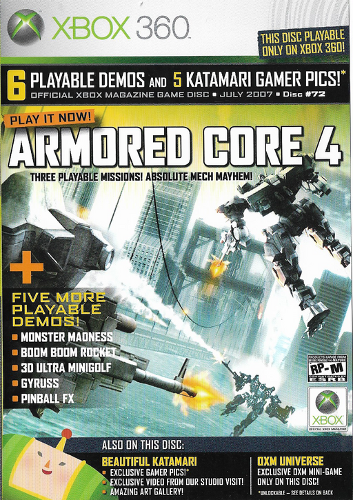 Official Xbox Magazine Demo Disc #72 (Xbox 360) - for just $7.99! 