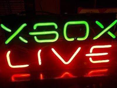 Microsoft Licensed Xbox Live Neon Sign - for just $0! 