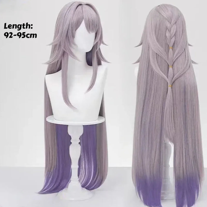 Lavender Herta Cosplay Wig – Long Straight Gradient Purple Hair - for just $62.95! 