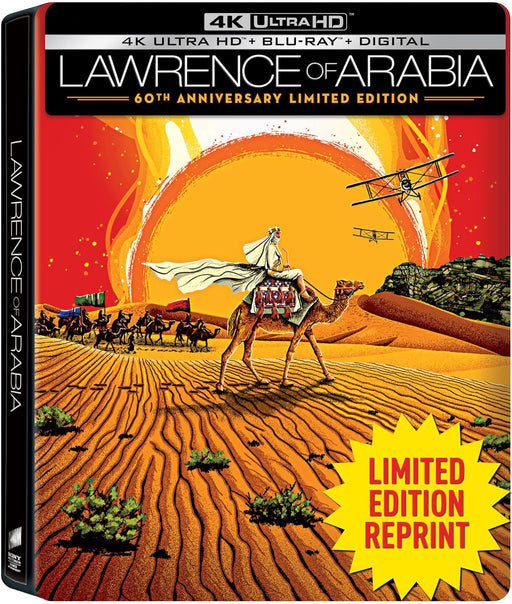 Lawrence of Arabia: 60th Anniversary Limited Edition Steelbook (4K Ultra HD + Blu-ray + Digital) - Used - for just $37.99! 