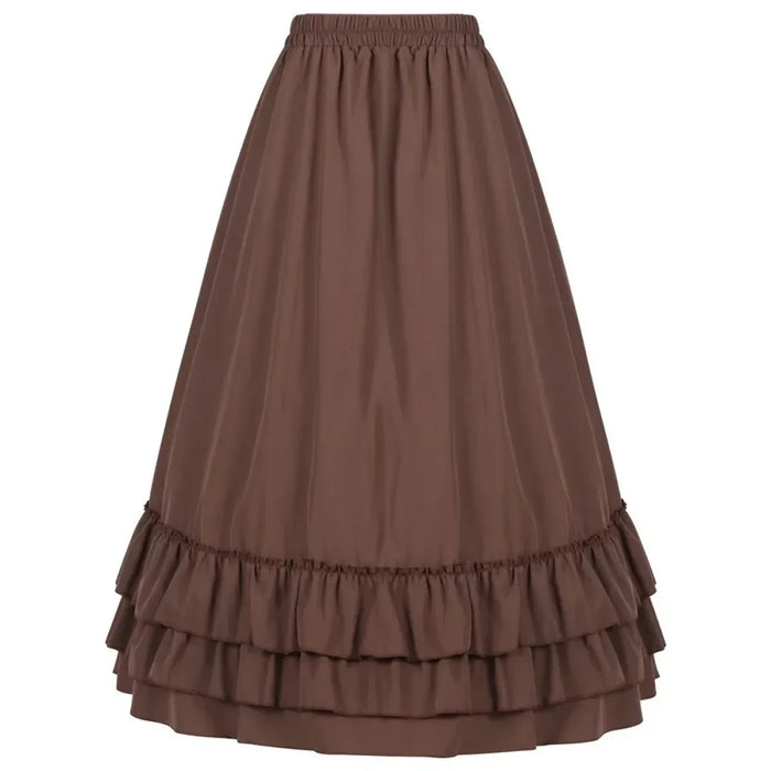 Layered Steampunk Skirt – Victorian Ruffles Cosplay Gothic - for just $73.95! 