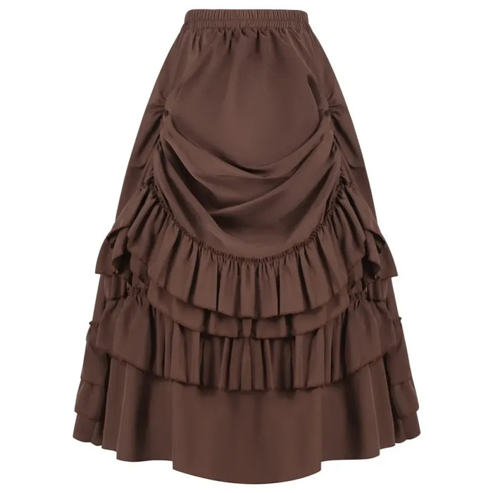 Layered Steampunk Skirt – Victorian Ruffles Cosplay Gothic - for just $73.95! 