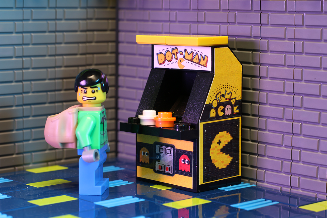 Dot-Man Arcade Machine made using LEGO parts - B3 Customs - Just $9.99! Shop now at Retro Gaming of Denver