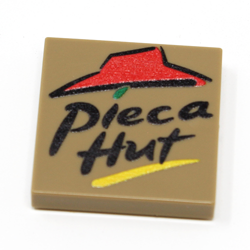 Pieca Hut (Pizza) - Custom Printed 2x2 Tile - Premium Custom LEGO Parts - Just $1.50! Shop now at Retro Gaming of Denver