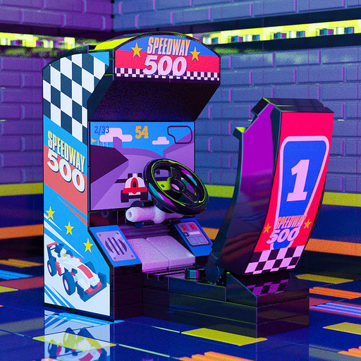 Speedway 500 - B3 Customs Arcade Racing Game - Premium Custom LEGO Kit - Just $19.99! Shop now at Retro Gaming of Denver