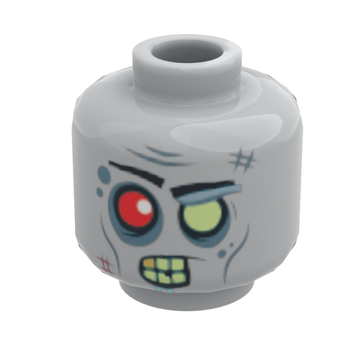 Zombie #3 Minifig Head (LEGO) - Premium  - Just $2.50! Shop now at Retro Gaming of Denver