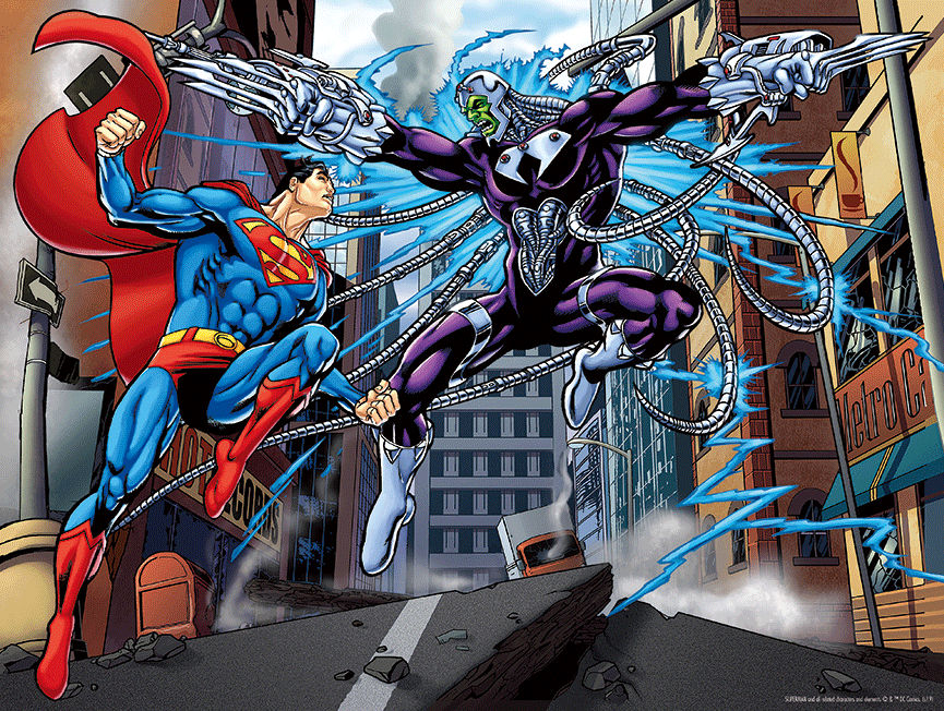 Lenticular 3D Puzzle: DC - Superman vs Electro - for just $14.99! 