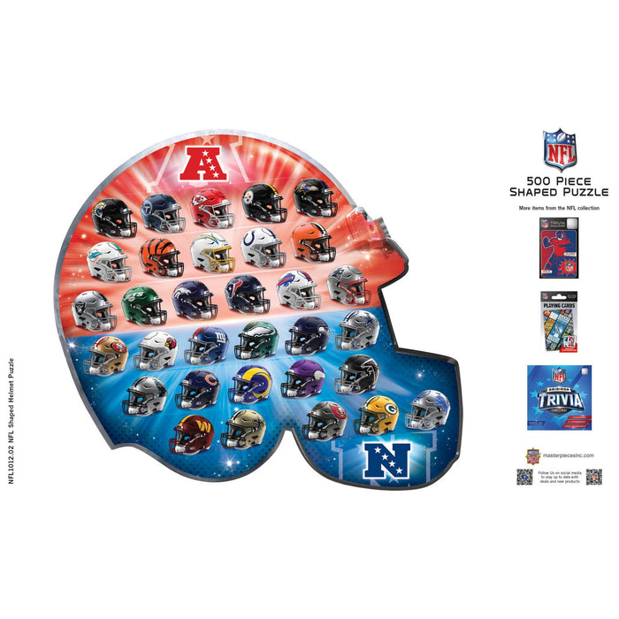 NFL - Teams Helmet 500 Piece Shaped Jigsaw Puzzle - Just $16.99! Shop now at Retro Gaming of Denver