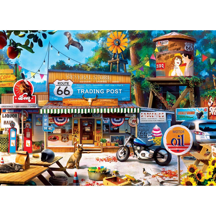 Cruisin' Route 66 - Trading Post on Route 66 1000 Piece Jigsaw Puzzle - for just $16.99! 