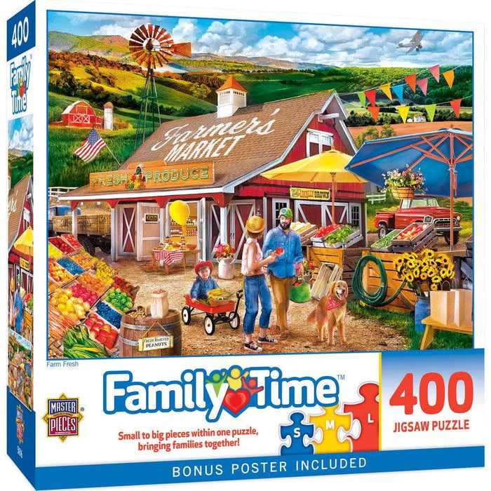 Family Time - Farm Fresh 400 Piece Jigsaw Puzzle - for just $14.99! 