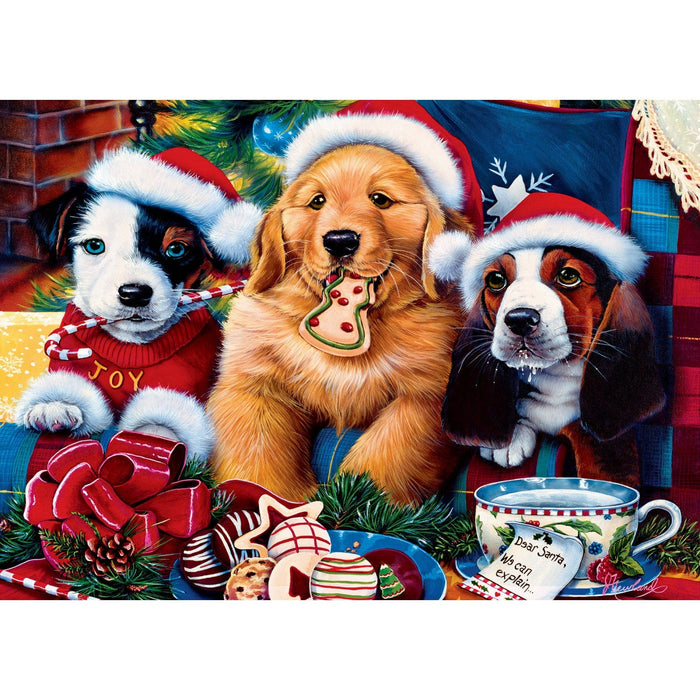 Sparkle & Shine - Santa Paws 500 Piece Glitter Jigsaw Puzzle - for just $14.99! 