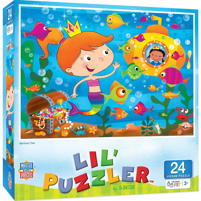 Lil Puzzler - Mermaid Tale 24 Piece Jigsaw Puzzle - for just $12.99! 