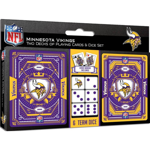 Minnesota Vikings - 2-Pack Playing Cards & Dice Set - for just $19.99! 
