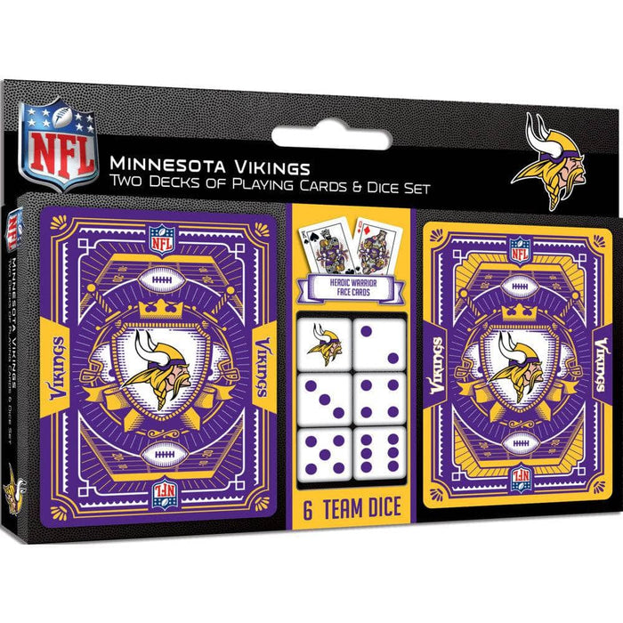 Minnesota Vikings - 2-Pack Playing Cards & Dice Set - for just $19.99! 