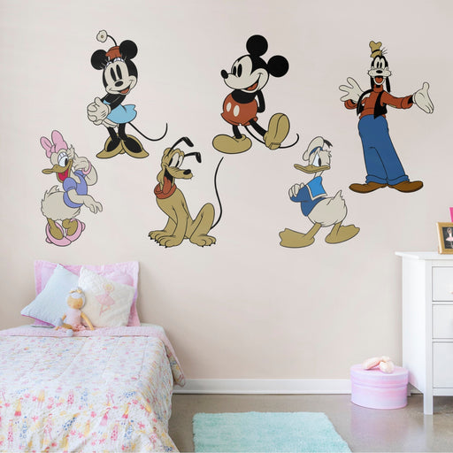 Disney: Classic Mickey & Friends - Officially Licensed Disney Removable Wall Decal - Premium Vinyl Die-Cut Character - Just $109.99! Shop now at Retro Gaming of Denver