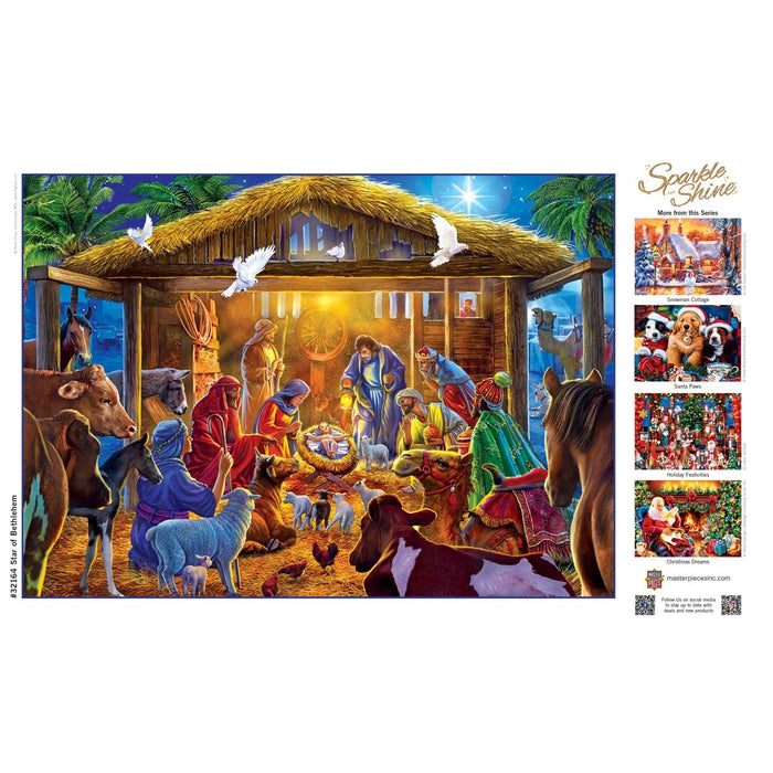Sparkle & Shine - Star of Bethlehem 500 Piece Glitter Jigsaw Puzzle - for just $14.99! 