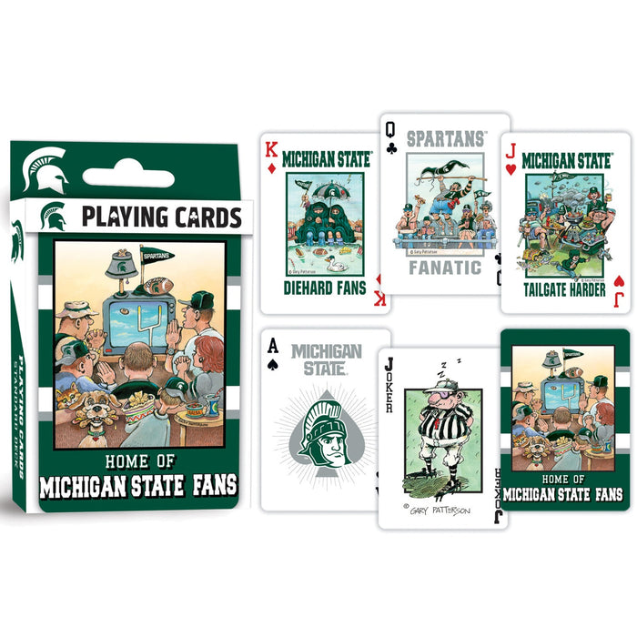 Michigan State Spartans Fan Deck Playing Cards - 54 Card Deck - Just $6.99! Shop now at Retro Gaming of Denver