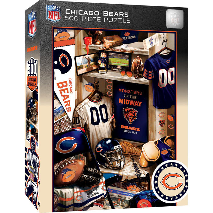 Chicago Bears - Locker Room 500 Piece Jigsaw Puzzle - Just $16.99! Shop now at Retro Gaming of Denver