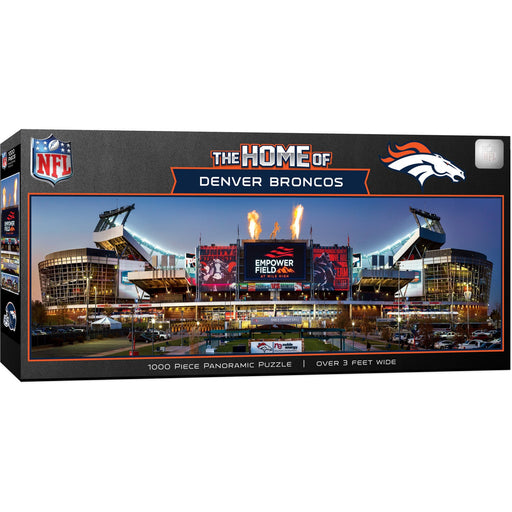 Denver Broncos - Stadium View 1000 Piece Panoramic Jigsaw Puzzle - Just $19.99! Shop now at Retro Gaming of Denver