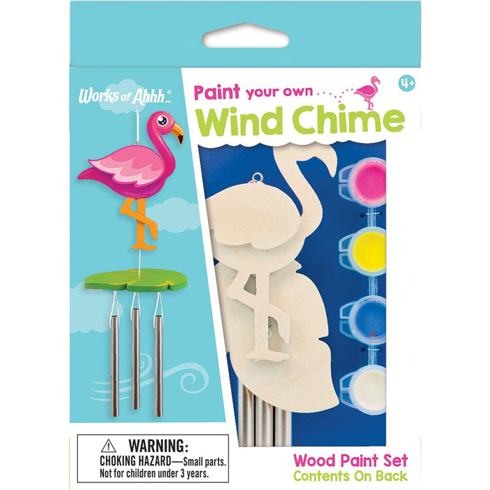 Flamingo Wind Chime Wood Craft & Paint Kit - for just $7.99! 
