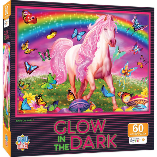 Glow in the Dark - Rainbow World 60 Piece Jigsaw Puzzle - for just $12.99! 