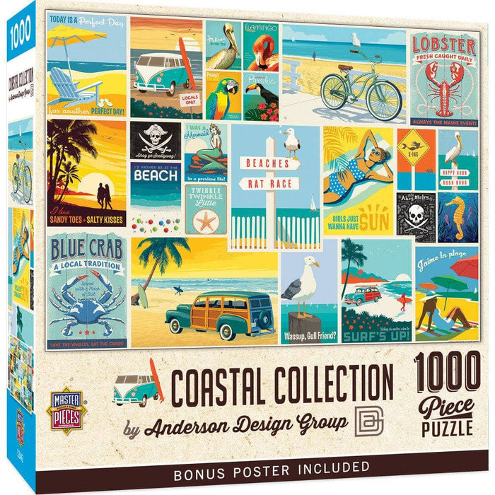 Vintage Posters - Coastal Collection 1000 Piece Jigsaw Puzzle - for just $16.99! 