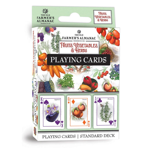 Farmer's Almanac - Fruits, Vegetables, & Herbs Playing Cards - 54 Card Deck - for just $7.99! 
